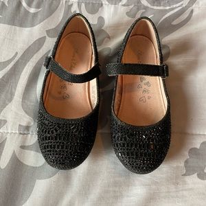 Olive & Edie Black Rhinestone Dress Shoes